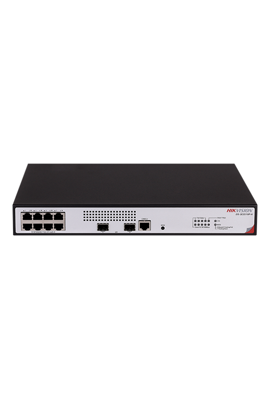Switch L2+, 8 x RJ45 1G PoE 802.3af/at, 2 x SFP 1G, Management, 1U - HIKVISION DS-3E2510P-H