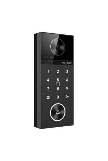 Panou exterior videointerfon TCP/IP 4MP, IR 3m, WI-FI6, Bluetooth, PIN, PoE, M1, IP65 - HIKVISION DS-KV6124-WBE1