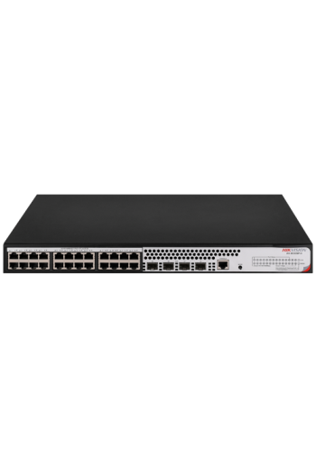 Switch L2+, 24 x RJ45 1G PoE 802.3af/at, 4 x SFP 1G, Management, 1U - HIKVISION DS-3E2528P-H