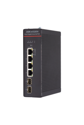 Switch industrial 4 x 1G PoE 802.3bt, 2 x SFP 1G, fara sursa, Management - HIKVISION DS-3T1506HP-SI-4P2F