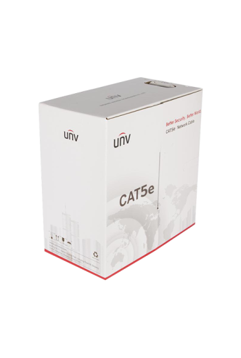 Cablu UTP cat5e 0.45mm, cupru integral, cutie 305 metri, ECA - UNV CAB-LC2100A-E2-ECA-IN