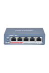 Switch 4 x RJ45 10/100 Mbps PoE, 1 x RJ45 10/100 Mbps, Unmanaged - HIKVISION DS-3E0105P-E