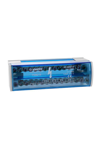 Bloc de distributie electrica, 2x15 poli, 125A - Plastim PDB215