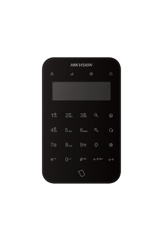 Tastatura Wireless, LCD, AX PRO 868Mhz, Neagra - HIKVISION DS-PK1-LT-WE-Black