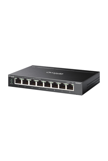 Switch L2, 8 x RJ45 1G PoE, Buget PoE 64W, Easy Managed - TP-Link Omada ES208GP