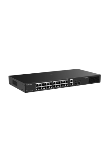 Switch L2, 24 x RJ45 1G PoE+, 2 x RJ45 1G, 2 x SFP 1G, Cloud Management - Ruijie Reyee RG-ES228GS-LP