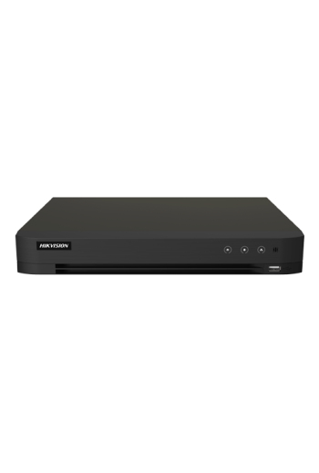 DVR AcuSense 4 ch., 5MP + 4 ch. IP 4K, Audio bidirectional, Alarma, 1U - HIKVISION iDS-7204HUHI-M1-XT(4A+4-1ALM)