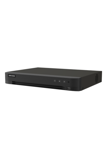 DVR AcuSense 4 ch., 4K + 4 ch. IP 4K, Audio bidirectional, Alarma, 1U - HIKVISION iDS-7204HTHI-M1-XT(4A+4/1ALM)