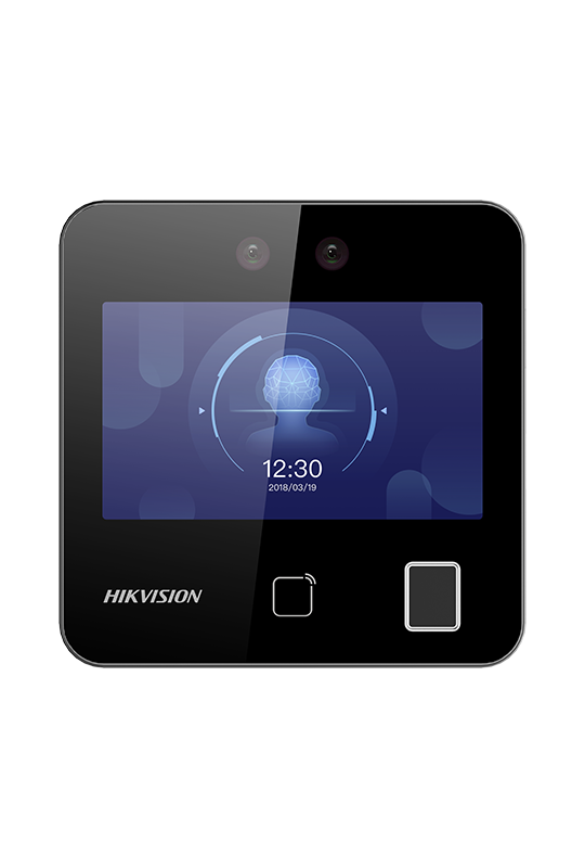 Terminal control acces recunoastere faciala, 4.3 inch touch screen, M1, Amprenta, WiFi - HIKVISION DS-K1T343MFWX-B-S