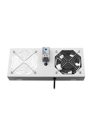 Modul 1 ventilator pentru rack SBW/EXIP55 19', cu termostat, RAL 7035 - ASYTECH Networking ASY-FAN-EXIP55-THM-1F
