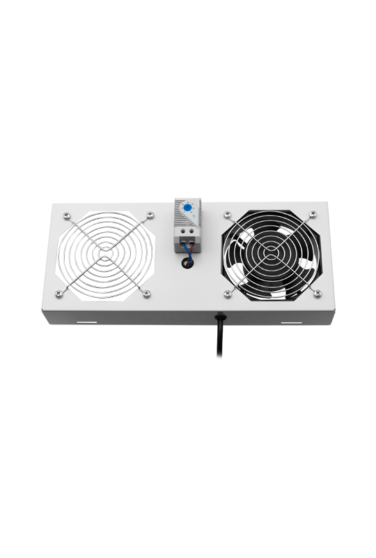 Modul 1 ventilator pentru rack SBW/EXIP55 19', cu termostat, RAL 7035 - ASYTECH Networking ASY-FAN-EXIP55-THM-1F