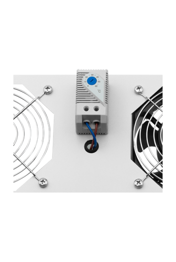 Modul 1 ventilator pentru rack SBW/EXIP55 19', cu termostat, RAL 7035 - ASYTECH Networking ASY-FAN-EXIP55-THM-1F