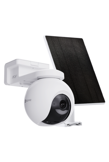 Camera IP PT Wi-Fi6 + Panou solar 5W, 8MP, baterie 10.400 mAh, Audio, IR 15m, Color 24/7 - EZVIZ CS-HB8/SP(4K)