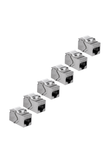 Set 6 buc. Keystone Jack Cat.6A, ecranat, tool-less - TRENDnet TC-K06C6A-6buc