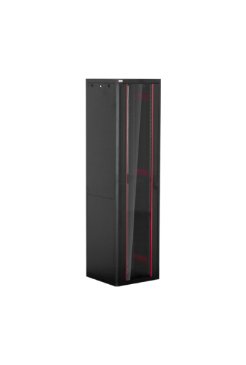 Rack de podea PRO SERIES 47U 19'' 600x600, capacitate 1000 kg, RAL 9005, asamblat ASY-47U-6060PRO
