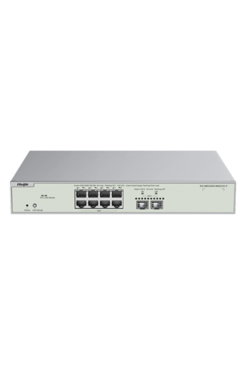 Switch L2+, 8 x RJ45 2.5G PoE+ (240W), 2 x SFP+ 10G, Cloud Management - Ruijie RG-NBS3300-8MG2XS-P