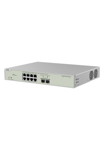 Switch L2+, 8 x RJ45 2.5G PoE+ (240W), 2 x SFP+ 10G, Cloud Management - Ruijie RG-NBS3300-8MG2XS-P