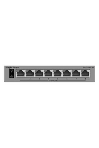 Switch L2, 8 x RJ45 Gigabit, Camera detection, Cloud Management - Ruijie Reyee RG-ES208GC-V2
