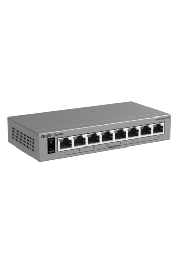 Switch L2, 8 x RJ45 Gigabit, Camera detection, Cloud Management - Ruijie Reyee RG-ES208GC-V2
