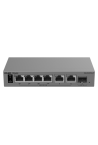 Switch L2, 6 x RJ45 1G (4 x PoE+), 1 x SFP 1G, Putere PoE 54W, Cloud Management - Ruijie Reyee RG-ES207GS-P