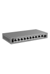 Switch L2, 10 x RJ45 1G (8 x PoE+), 1 x SFP 1G, Putere PoE 120W, Cloud Management - Ruijie Reyee RG-ES211GS-P