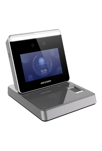 Statie inregistrare utilizatori control acces, 2MP, recunoastere faciala, card, biometric - HIKVISION DS-K1F600U-D6E-F