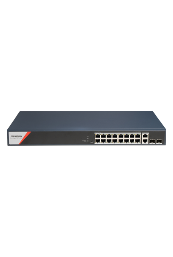 Switch L2, 16 x RJ45 1G PoE (230W), 2 x RJ45 1G, 2 x SFP 1G, Management - HIKVISION DS-3E1520HP-SI-16P2T2F