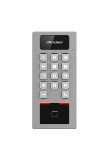 Terminal control acces, PIN, cititor card, Bluetooth, Wi-Fi, Alarma, IK09 - HIKVISION DS-K1T502DBWX-E1