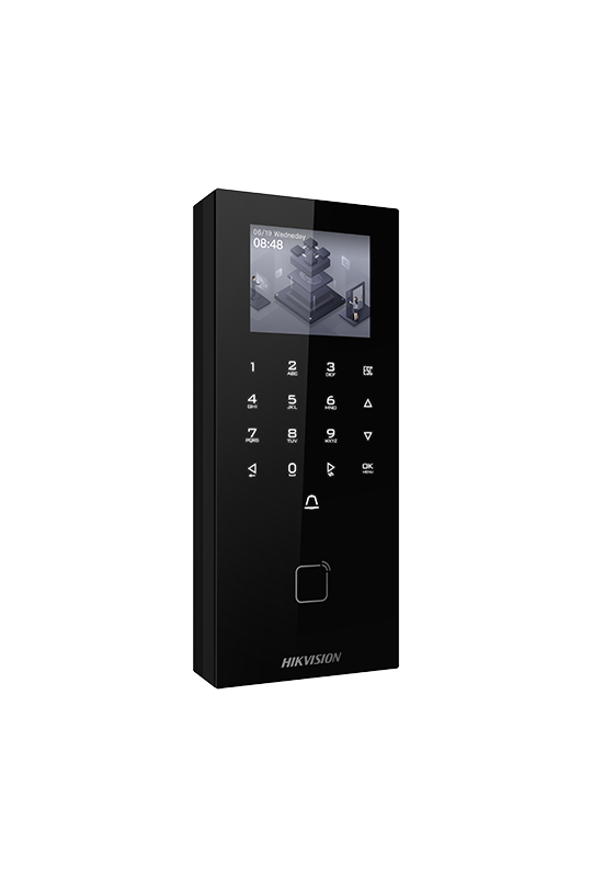 Terminal control acces, ecran 2.4 inch, PIN/Card M1, Bluetooth, Wiegand 26/34, RS485 - HIKVISION DS-K1T807MX-E1