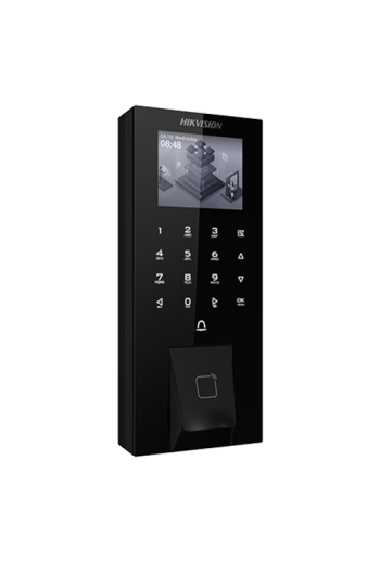 Terminal control acces, LCD 2.4 inch, PIN/M1/Amprenta, Wie. 26/34, RS485, Bluetooth, Wi-Fi - HIKVISION DS-K1T807MBFWX-E1