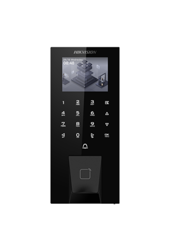 Terminal control acces, LCD 2.4 inch, PIN/M1/Amprenta, Wie. 26/34, RS485, Bluetooth, Wi-Fi - HIKVISION DS-K1T807MBFWX-E1