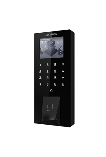Terminal control acces, LCD 2.4 inch, PIN/M1/Amprenta, Wie. 26/34, RS485, Bluetooth, Wi-Fi - HIKVISION DS-K1T807MBFWX-E1