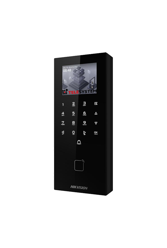 Terminal control acces, LCD 2.4 inch., PIN/M1, Wiegand 26/34, RS485, Bluetooth, Wi-Fi - HIKVISION DS-K1T807MBWX-QRE1