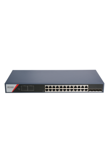 Switch 24 x RJ45 1G Smart PoE 370W, 4 x SFP 1G, Smart Management - HIKVISION DS-3E1528P-SI(24P4F)