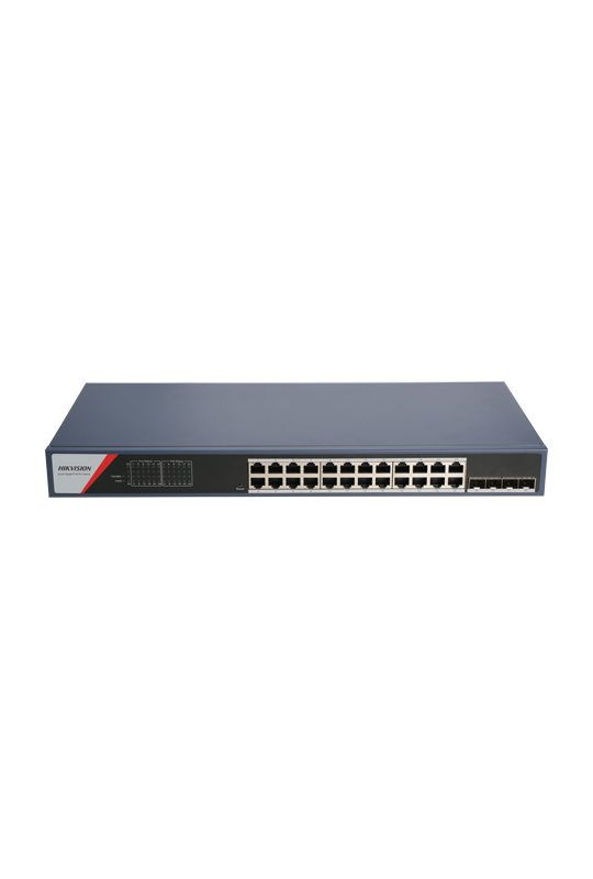 Switch 24 x RJ45 1G Smart PoE 370W, 4 x SFP 1G, Smart Management - HIKVISION DS-3E1528P-SI(24P4F)