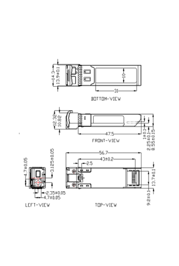 Modul SFP+, 10G, TX:1310/RX:1310nm, SMF, Duplex LC 9/125um, 20km - HIKVISION HK-SFP+-10G-20-1310-DF