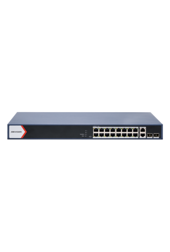 Switch 16 x RJ45 1G Smart PoE 230W, 2 x RJ45 1G, 2 x SFP 1G, Smart Management - HIKVISION DS-3E1520P-EI