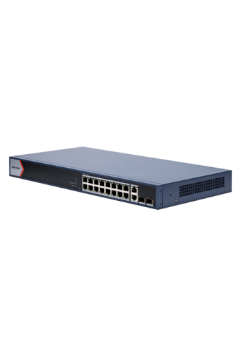 Switch 16 x RJ45 1G Smart PoE 230W, 2 x RJ45 1G, 2 x SFP 1G, Smart Management - HIKVISION DS-3E1520P-EI