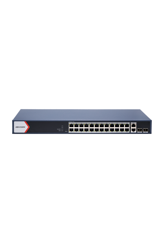 Switch 24 x RJ45 1G Smart PoE 230W, 2 x RJ45 Gigabit, 2 x SFP Gigabit, Smart Management - HIKVISION DS-3E1528P-EI-M