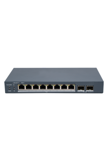 Switch 8 x RJ45 1G Smart PoE 80W, 2 x SFP 1G, Smart Management - HIKVISION DS-3E1510P-EI-M-8P2F