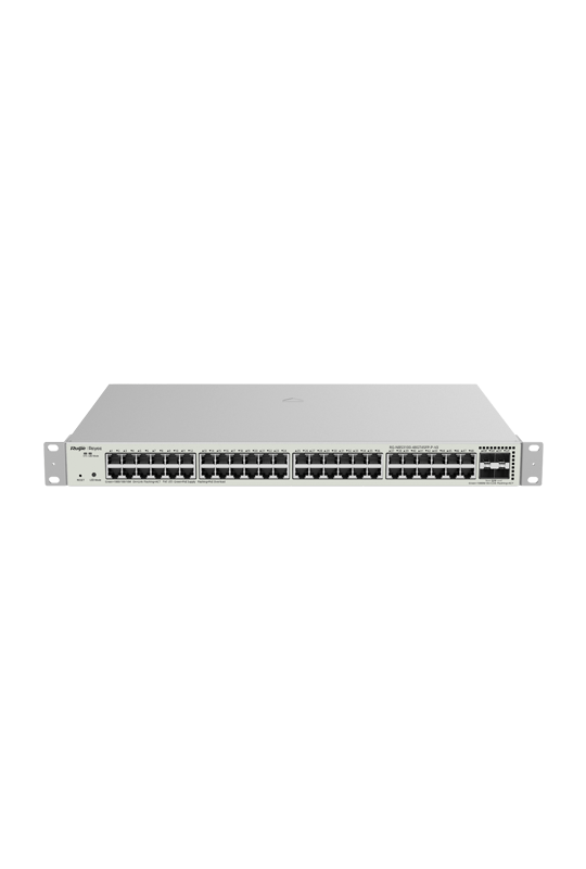Switch L2, 48 x RJ45 1G PoE+, 4 x SFP 1G, PoE 370W, Cloud Management - Ruijie Reyee RG-NBS3100-48GT4SFP-P-V2
