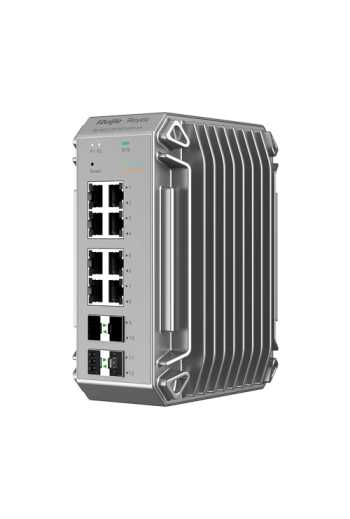 Switch industrial L2, 8 x RJ45 1G PoE+, 4 x SFP 1G, PoE 240W, Cloud Management - Ruijie Reyee RG-NIS3100-8GT4SFP-HP