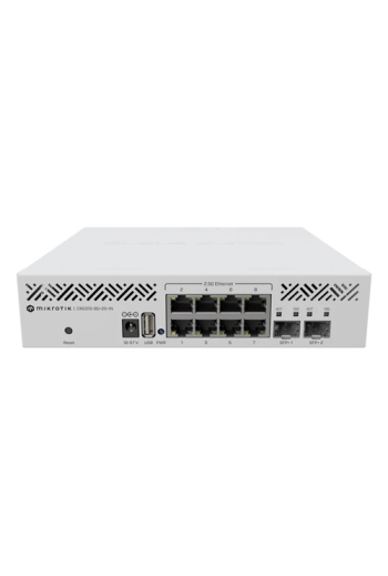 Switch L2, 8 x RJ45 2.5G, 2 x SFP+ 10G, RouterOS v7, USB - MikroTik CRS310-8G+2S+IN