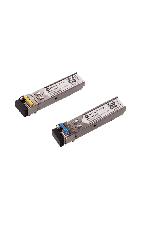 Kit 2 x Module SFP, 1G/2.5G, SM, Simplex LC, 20km, 1270/1330nm, BiDi, Industrial - MikroTik HS-2733LC20D